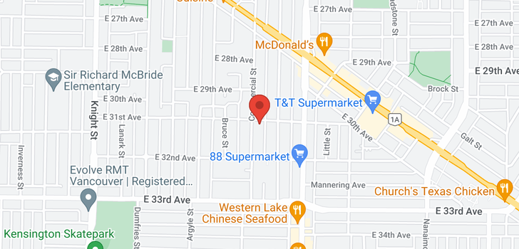 map of 4710 COMMERCIAL STREET